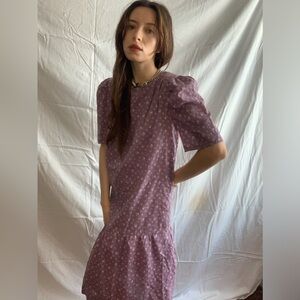 Thrifted Batsheva Esque House floral print 80’s house dress